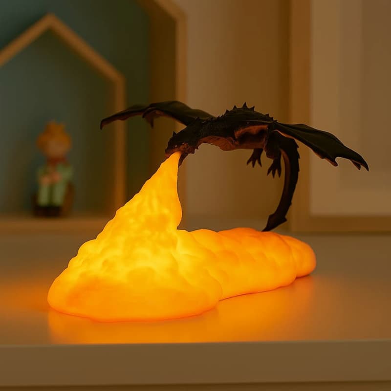 Veilleuse dragon | FireGlow Rouge Madouceveilleuse