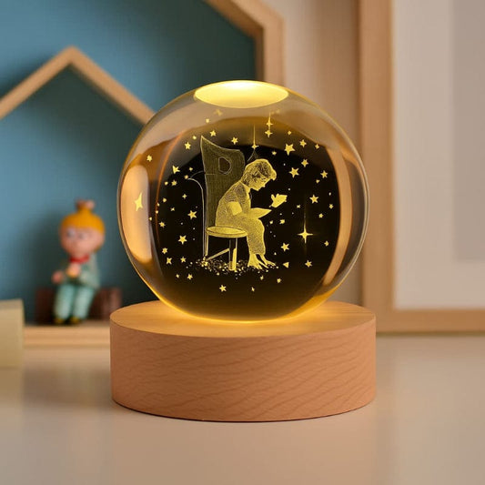 Veilleuse boule de cristal Petit Prince Madouceveilleuse