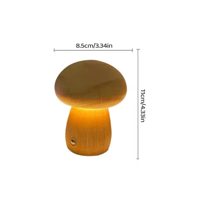 STRUMPF - Lampe de chevet champignon verre marron STRUMPF - Lampe de chevet champignon verre marron