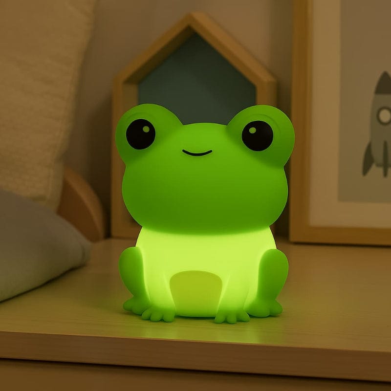 Veilleuse Enfant Grenouille Tactile - LED Rechargeable, 3 Niveaux De Luminosité, Minuterie 30min
