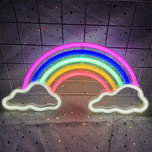 Veilleuse néon arc en ciel | RainbowGlow Madouceveilleuse