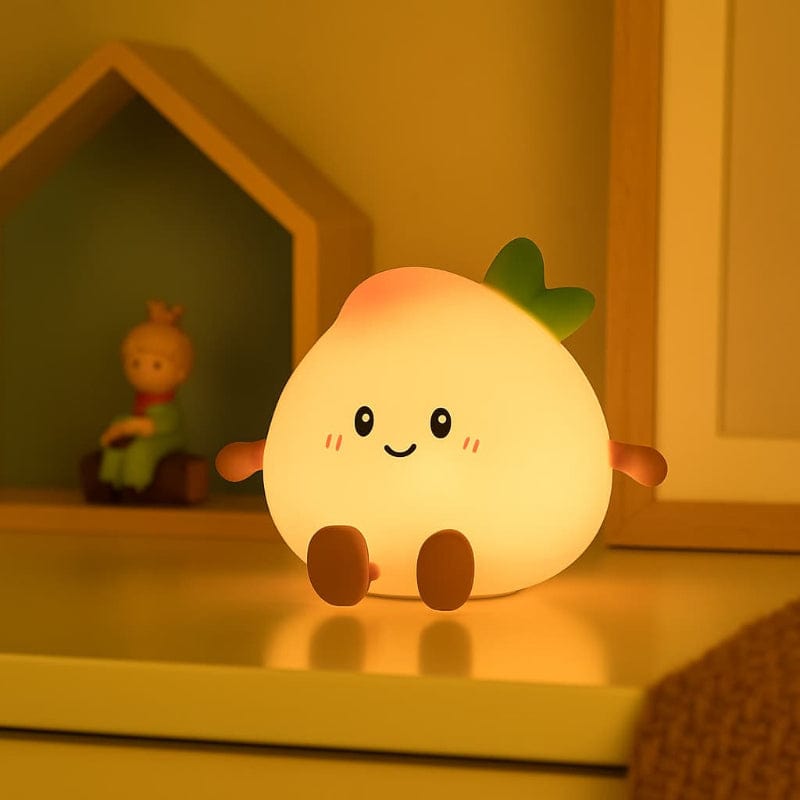 Veilleuse pêche LumiPeach nomade silicone kawaii