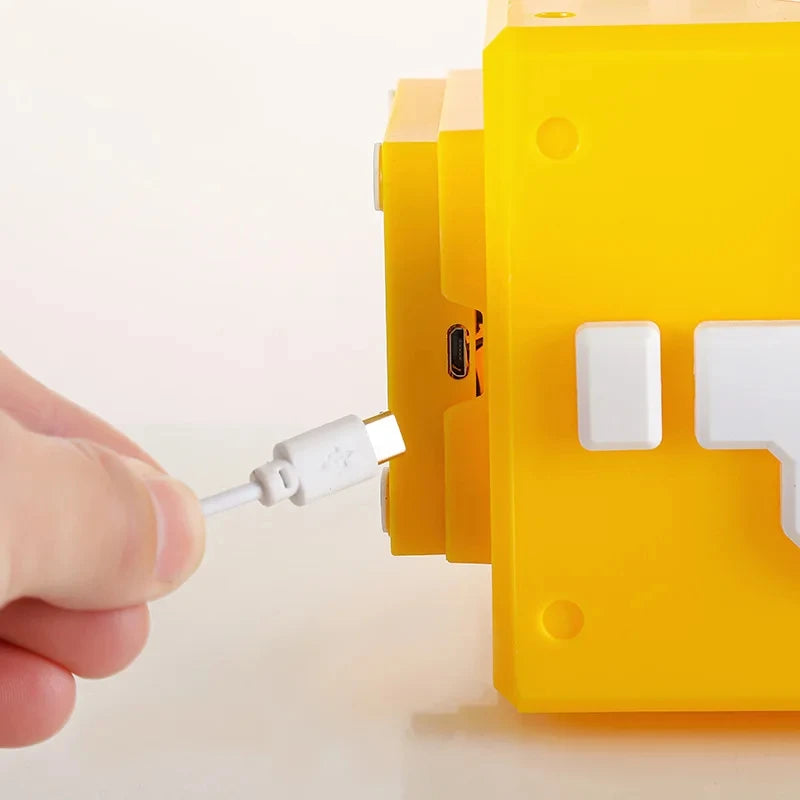 veilleuse Bloc Mario avec câble de recharge