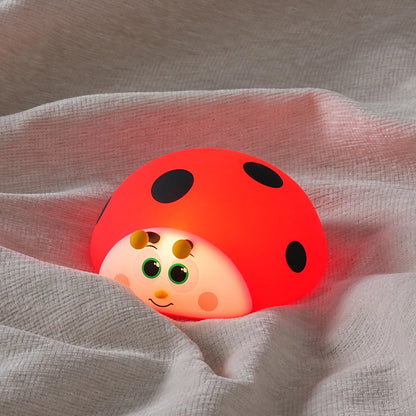veilleuse LED coccinelle sécurisée pour bébé