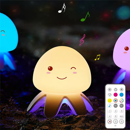 veilleuse LED musicale en forme de méduse

