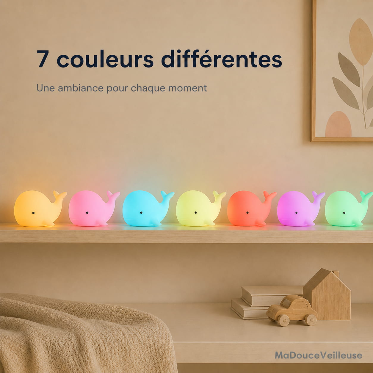 Veilleuse baleine bebe | BaliLuz