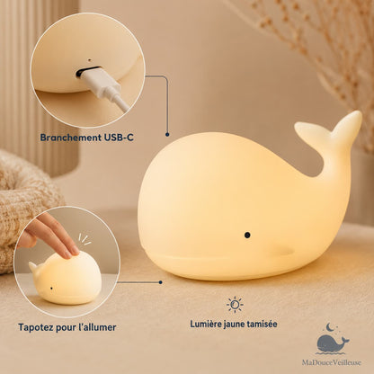 Veilleuse baleine bebe | BaliLuz