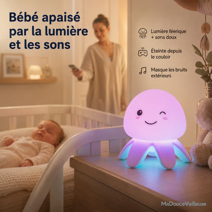 Veilleuse méduse bruit blanc - WhiteWave