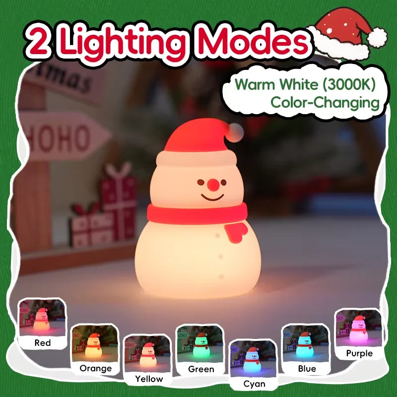 veilleuse bonhomme hiver 