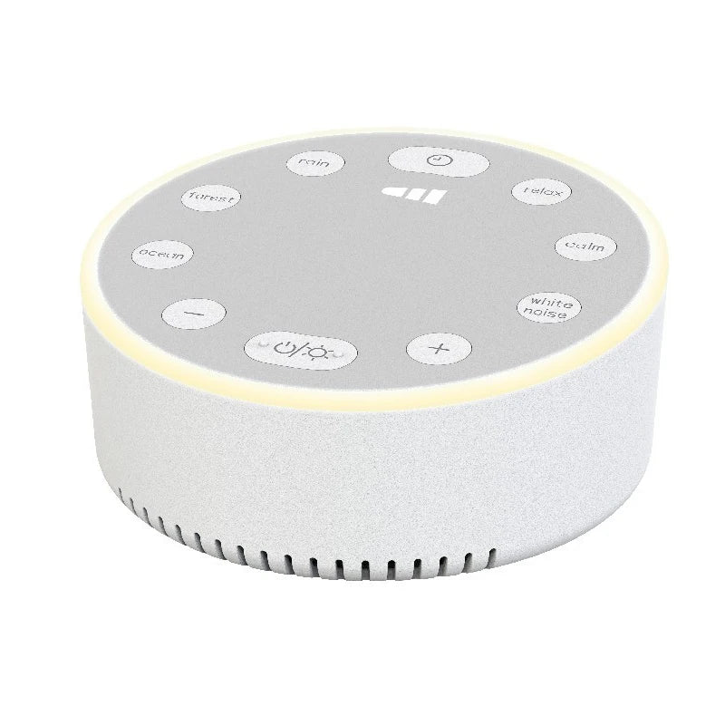 Machine à Bruit Blanc Pour Sommeil Bébé - Veilleuse Portable Rechargeable Avec 40 Sons Apaisants