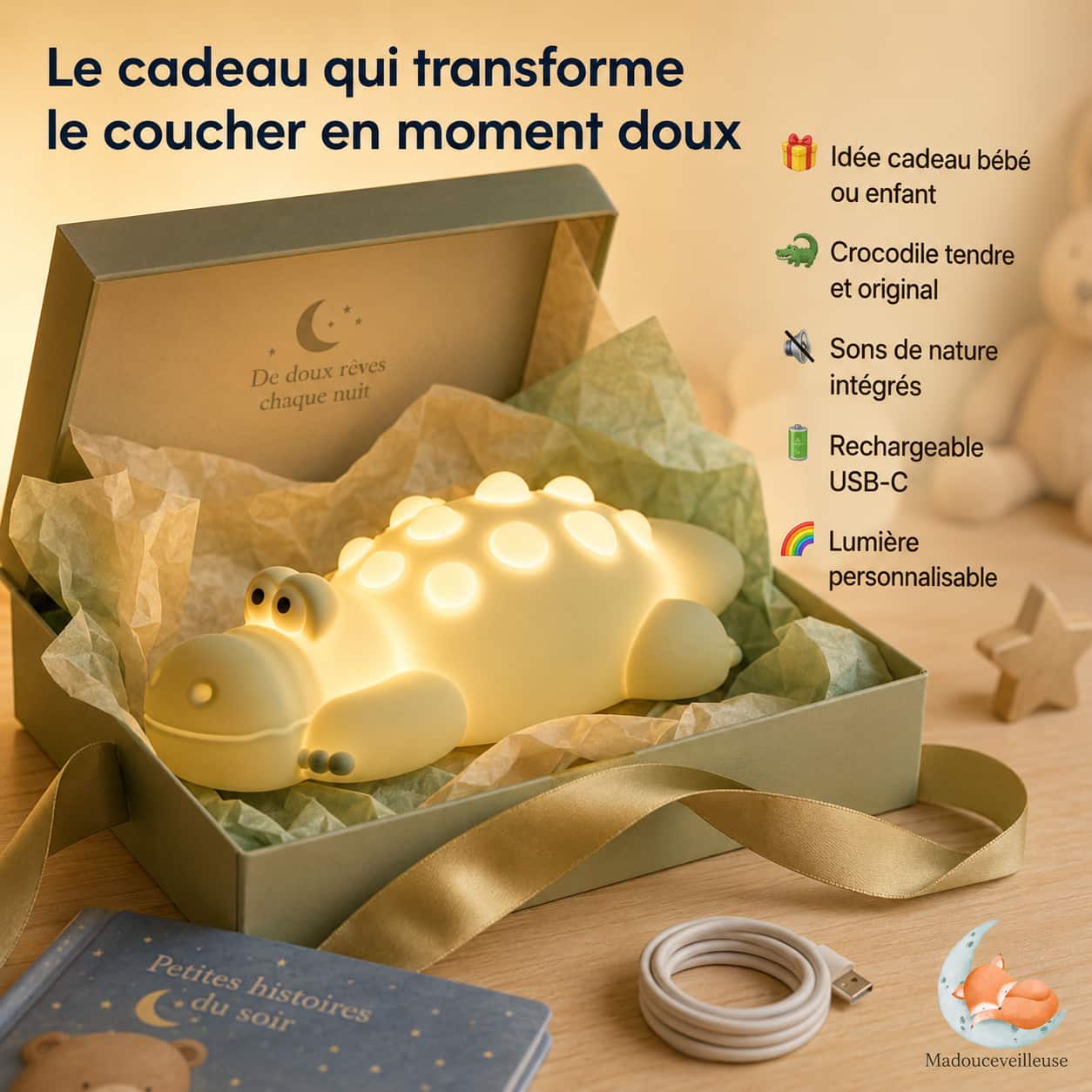 Veilleuse Crocodile - CrocLight