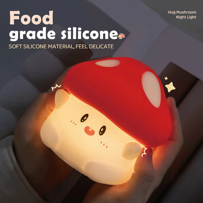 veilleuse enfant en forme de champignon LED

