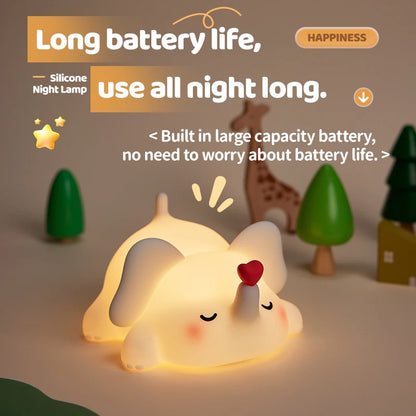 veilleuse enfant éléphant tactile