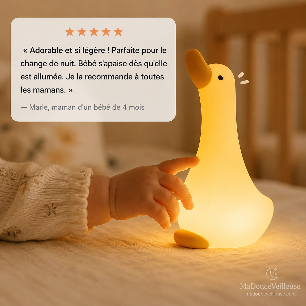 Veilleuse Oie en Silicone Souple sans BPA