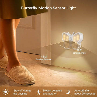 veilleuse papillon 3 modes lumière USB

