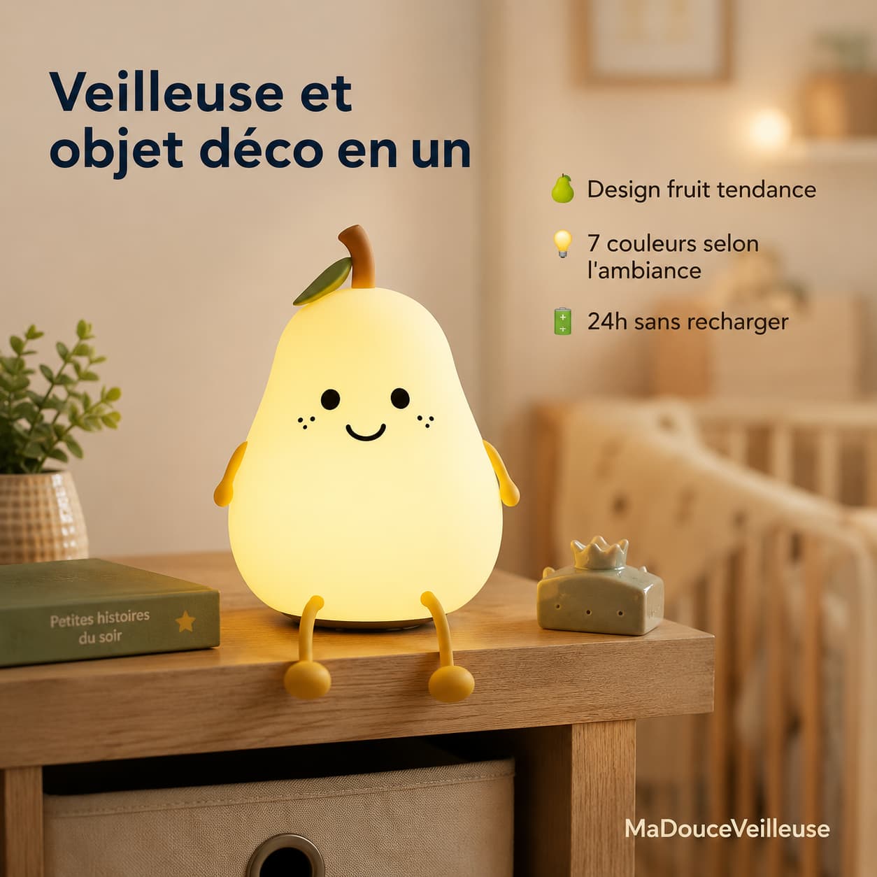 Veilleuse poire - NoctaPoire