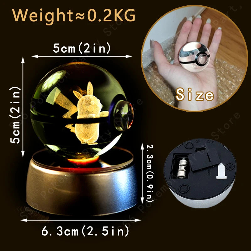 veilleuse pokemon pikachu base lumineuse