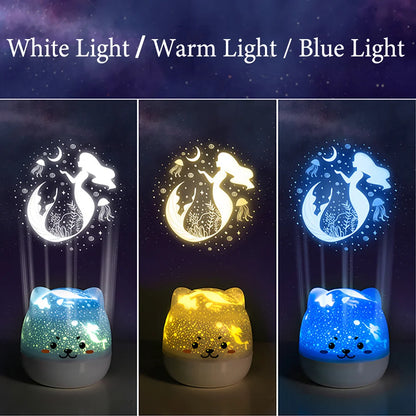 veilleuse projection chat ciel etoile pour chambre denfant