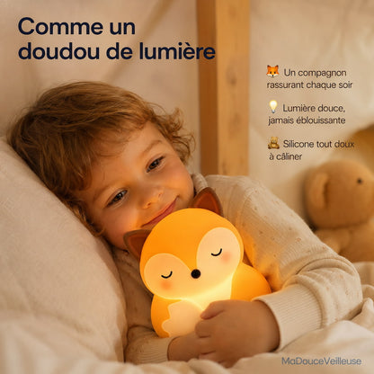 Veilleuse Renard en silicone - FoxyLight