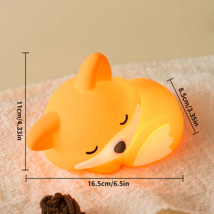 lampe nuit renard rechargeable USB bébé