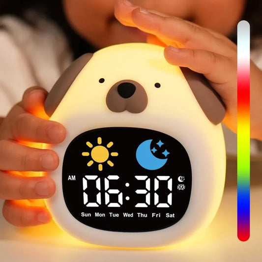 veilleuse réveil chien LED