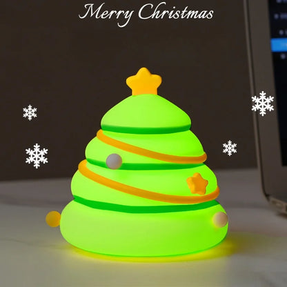 veilleuse sapin de Noël silicone tactile