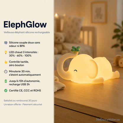 Veilleuse éléphant - ElephGlow