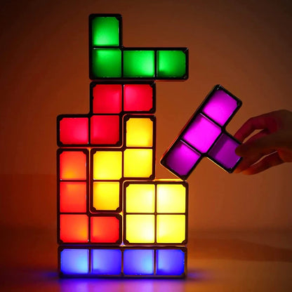 veilleuse tetris led empilable