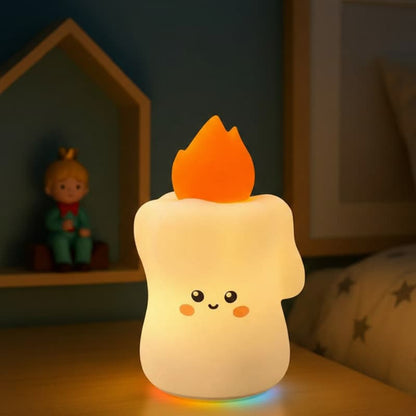 veilleuse bougie multicolore enfant
