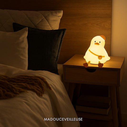 compagnon de nuit canard veilleuse bébé