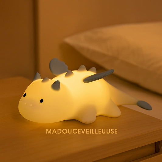 Veilleuse dragon pour enfant, lumière douce et rassurante