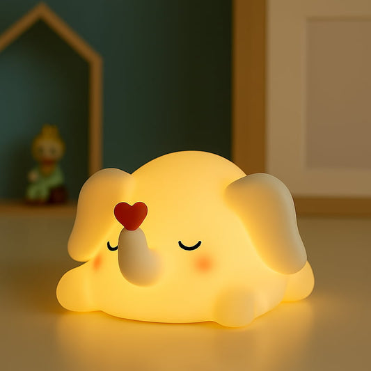 veilleuse bébé éléphant silicone lumière douce