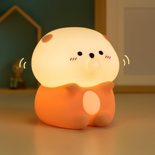 veilleuse bébé loutre silicone douce nuit calme