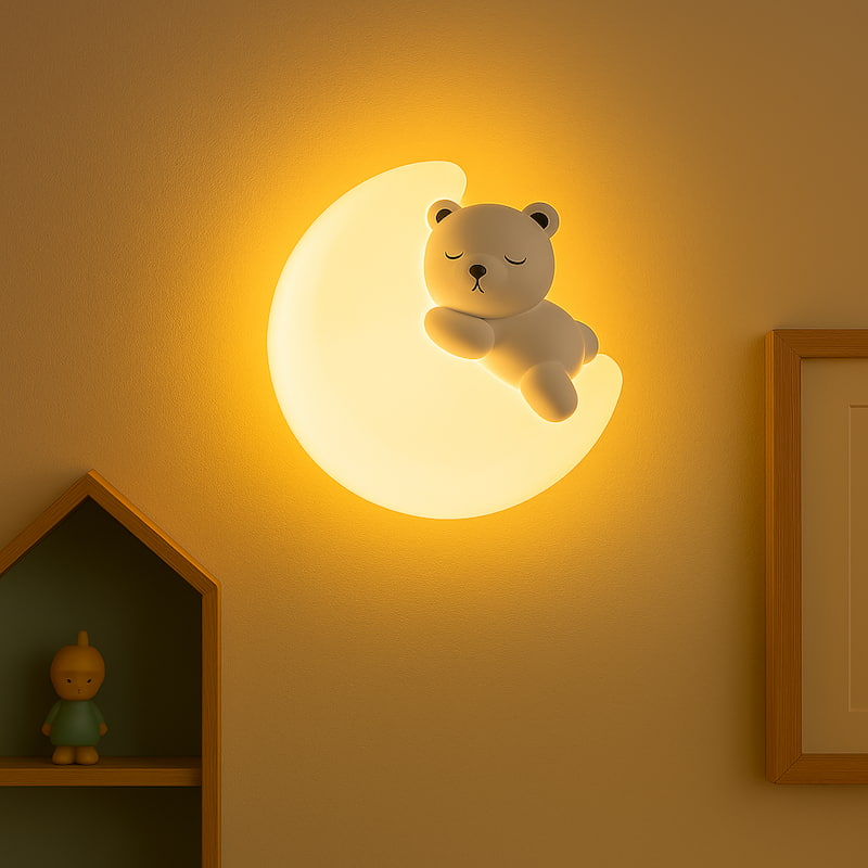 veilleuse murale ours pour chambre d'enfant 