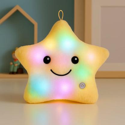 veilleuse peluche étoile LED jaune