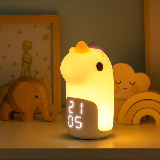 veilleuse réveil licorne LED enfant