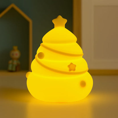 veilleuse bébé sapin silicone lumière douce