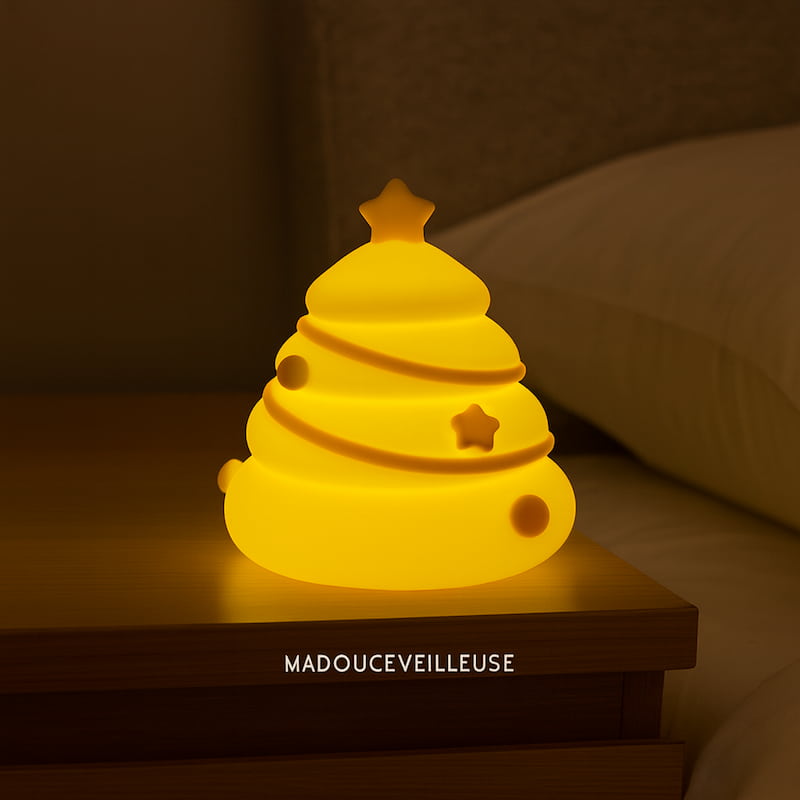veilleuse Noël enfant sécurisée et rechargeable