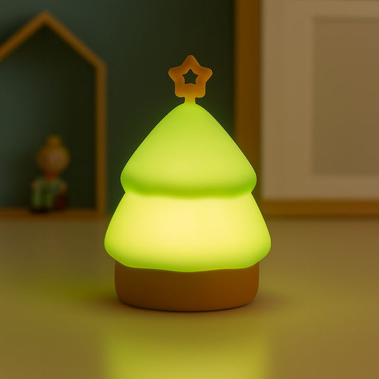 veilleuse sapin noël bébé silicone